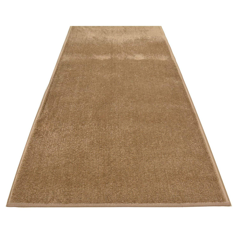 Machine Washable Solid Beige Medium Pile Slip Resistant Scatter Rugs, Rectangle 2'2" x 2'