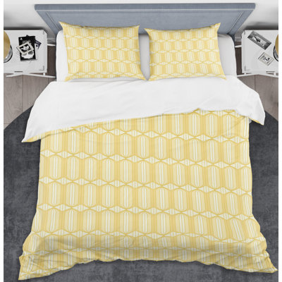 Polyester Twill Geometric Shapes Duvet Cover Set