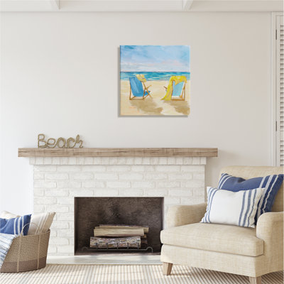 " Afternoon Beach Date " by Julie Derice Painting Print