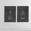«Barware Blueprint VII» par Antonyus Bunjamin (Abe) - ensemble de 2 reproductions d'art encadrées-1795009482-1795003975-1795009475