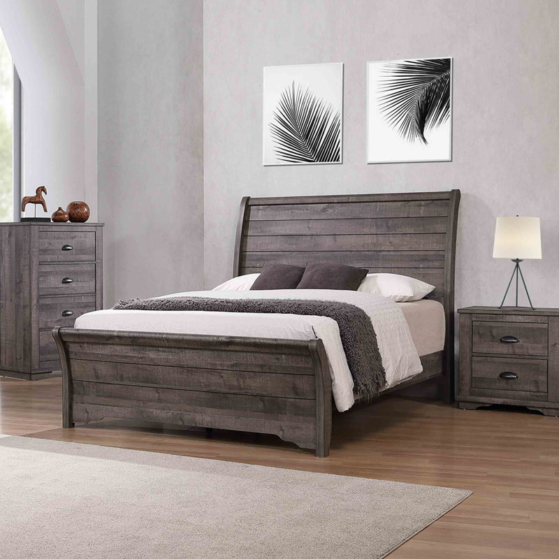 Tête de lit 1pc, gris, Très grand lit