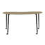 Table d'activité à grain de bois avec pieds fuselés réglables Adapte 48 x 72-115943321-115943324