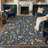 Aarna Midnight Forest Folk Art Animals & Botanical Kids Area Rug, Machine Washable, Inspired Faux Wool - High-Rebound Foam & Non-Slip Backing-1038682748-1024123331