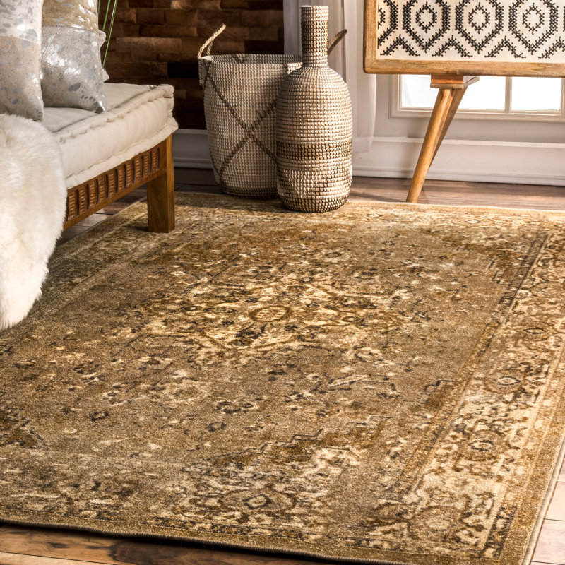 Tapis oriental naturel touffeté Deckland, Rectangle 8 pi x 10 pi