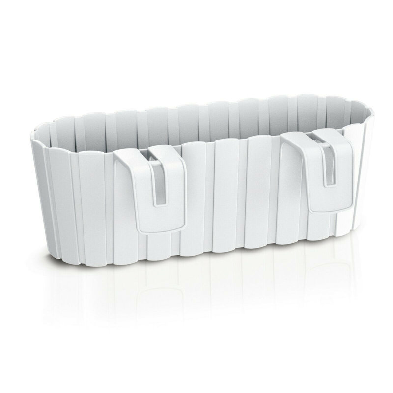 Aarifah Railing Planter, White