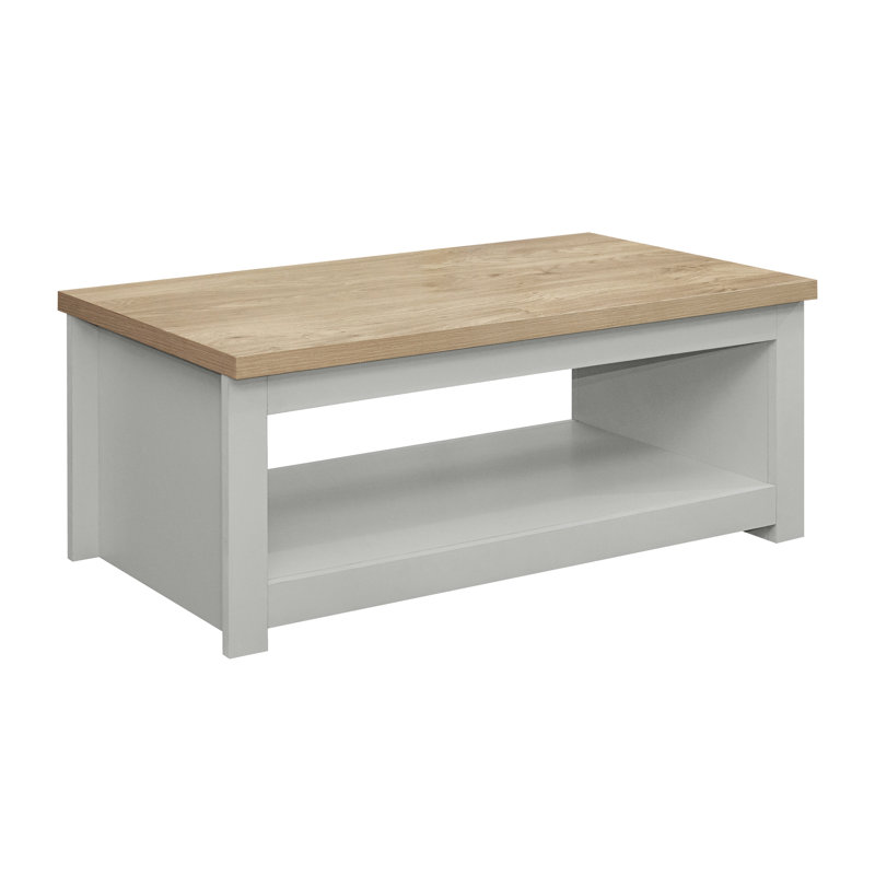 Highgate Sled Coffee Table with Storage, Grey