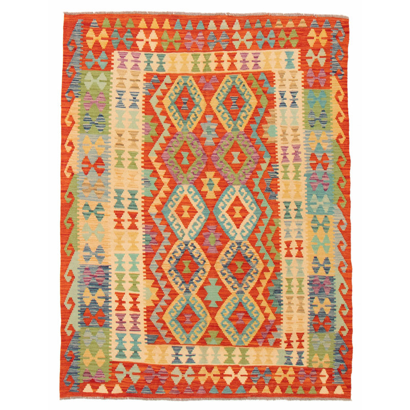 Tapis unique rouge de 5 pi 1 po x 6 pi 6 po Axaa