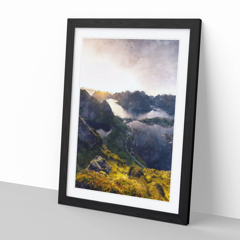 The Beauty of Norway - Picture Frame Painting, Black Framed, 36cm H x 27cm W x 2cm D
