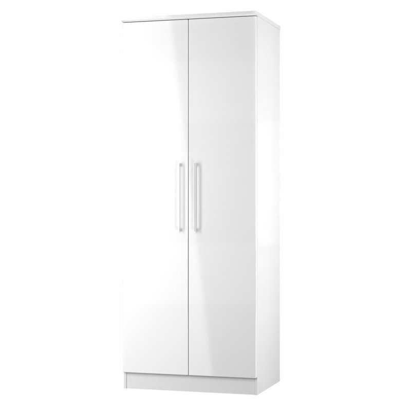 Paris Manufactured Wood Wardrobe, White