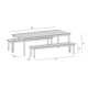 Lisbon 87'' Rectangular 6 - Person Outdoor Dining Set