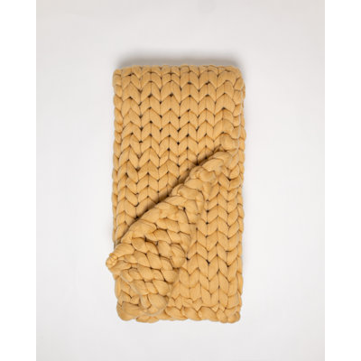Chunky Knit Throw Blanket