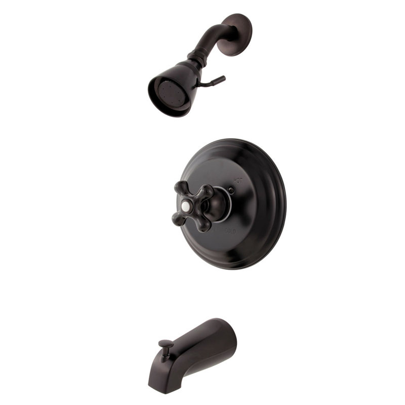 Kingston Brass Duchess Single-Handle Pressure Balanced Tub and Shower Faucet, Oil Rubbed Bronze
