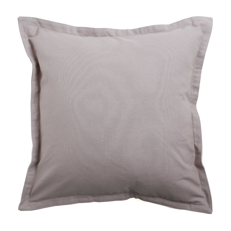  Housse de coussin en toile Canvas, Gris/beige