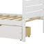 Lit en bois avec 2 tiroirs, lit Montessori House avec support en lattes de bois, aucun sommier nécessaire-130803741-130803740