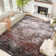Oriental Machine Washable Rug Non-Slip Area Rug with Rubber Backing for Living Room Low-Pile Rug Indoor Floor Cover Ombre Rug for Bedroom Dining Room Playroom Office Dorm
