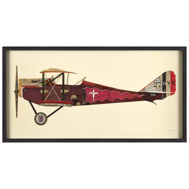 « antique biplane #2 », impression