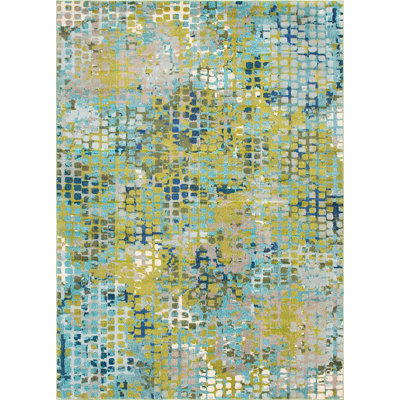Tapis vert à motif géométrique Patrocinia