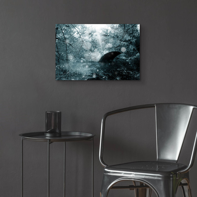 «Deep Forest», art mural en verre 3 po par Mark Ashkenazi, H 16 po x l 24 po x P 0,2 po