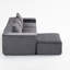 Canapé modulaire en velours côtelé Boneless-785039186