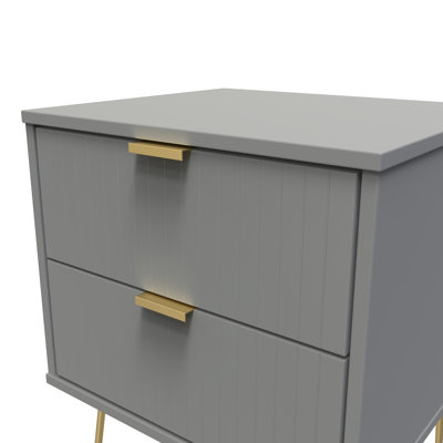 Fully Assembled Alizay Manufactured Wood Bedside Table