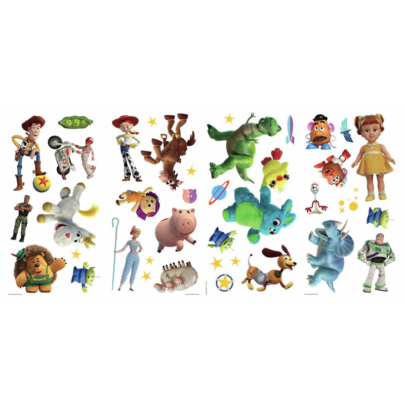 Toy Story 4 Peel and Stick Vinyl Wall Decals