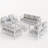 9 - Person Complete Patio Set With Cushions-2011816117-2011816112