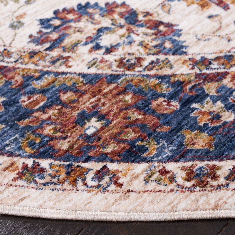 Deriel 700 Performance Southwestern Rug, Round 6'7"