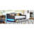 Twin Xl Upholstered Daybed With Gray Linen, Led Belt, 2 Drawers For And Off - Season Items, Structure In Gray, Drawers, Linen Slats Mattress Support Stability-924606822