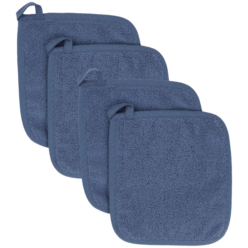 RITZ Cotton Potholder Set, Federal Blue