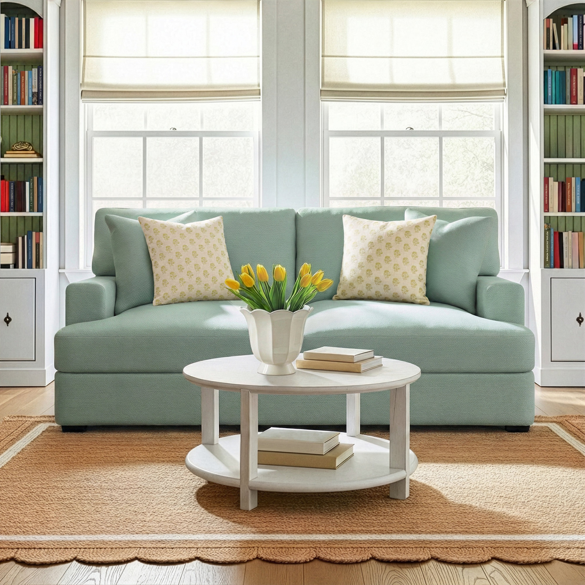 Emilio 65'' Upholstered Loveseat, Bayou Spray
