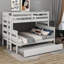 Lit simple superposé au dessus d'un lit double avec gigogne Jantel Kids-1262070524