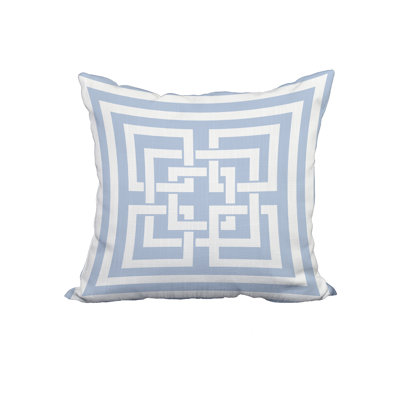 Manzi Greek New Key Print Throw Pillow