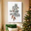 «Silver Whisper of Carols» - Toile tendue avec châssis de qualité supérieure