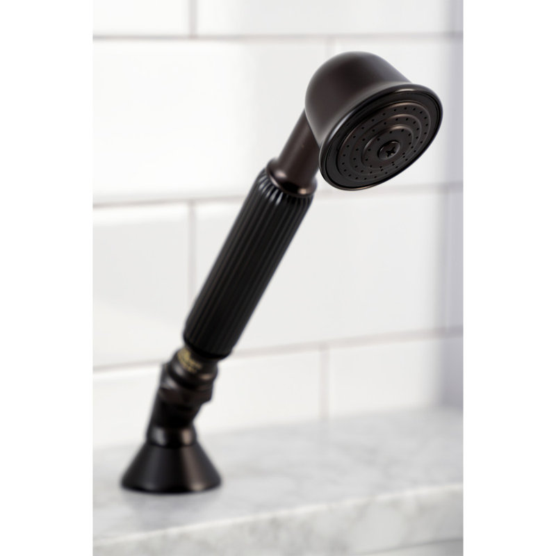Kingston Brass Deck Mount Hand Shower with Diverter for Roman Tub Faucet, Oil Rubbed Bronze