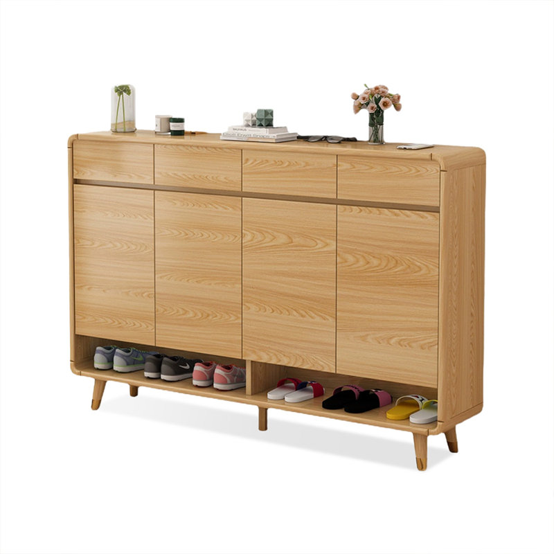 Rangement pour chaussures en bois manufacturé Burlywood