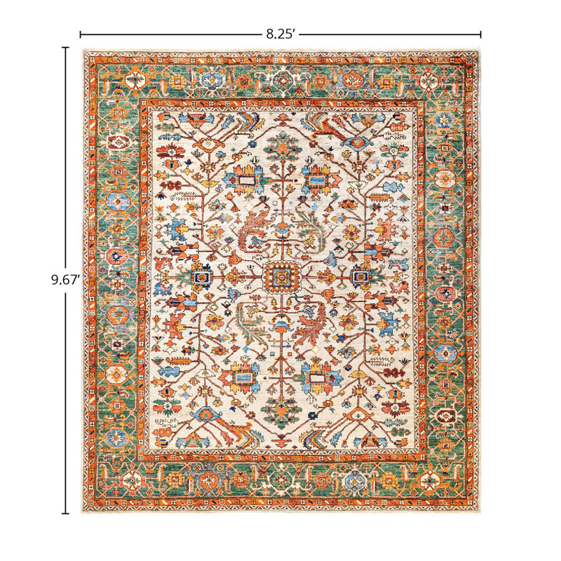 Serapi One-of-a-Kind 8' 3" X 9' 8" Hand Knotted Area Rug