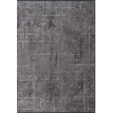 Rapture Abstract Area Rug in Gray