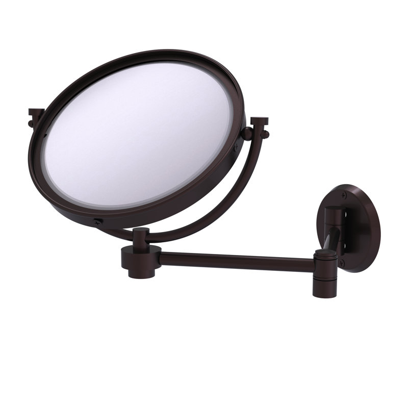 Gober Metal Wall Mirror, 4x, Antique Bronze