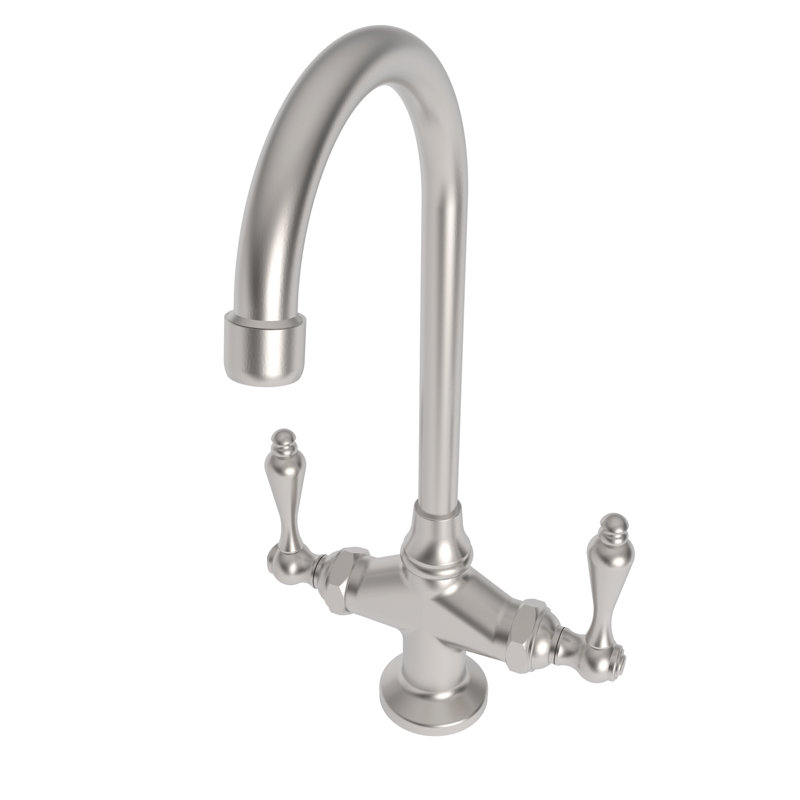Nadya Double Handle Bar Faucet, Stainless Steel (PVD)