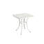Patio en fonte d'aluminium 3 pièces - 2 chaises antirouille et 1 table ronde blanche pour le jardin, conception classique pour la cour arrière, mobilier d'extérieur facile à assembler dans un balcon design, marches sans effort