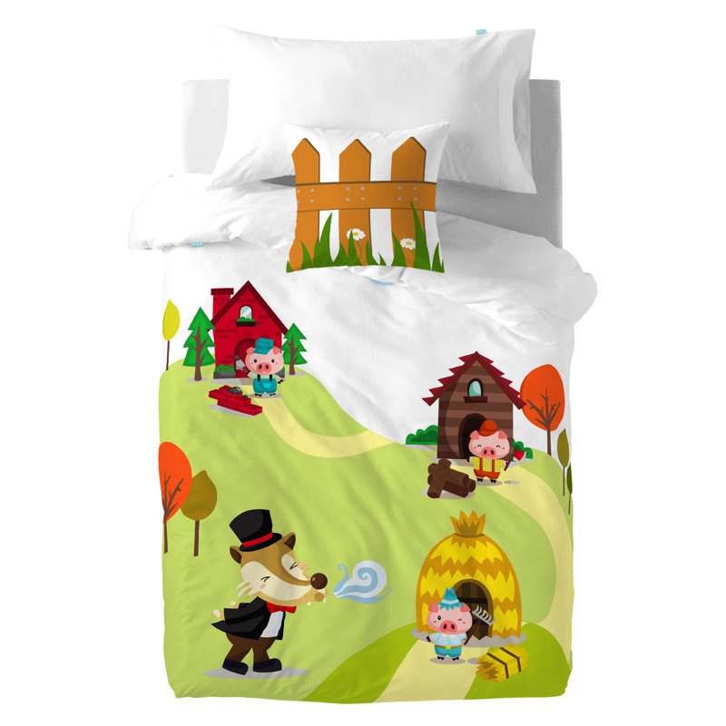 Imogen No Pattern Duvet Cover Set with Pillowcases
