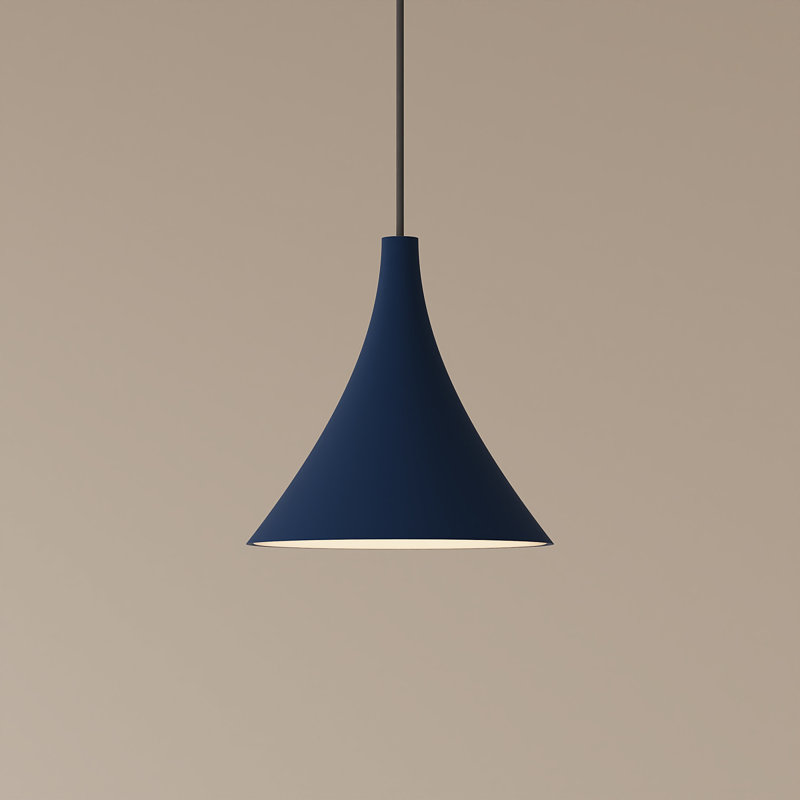 Gota Pendant Light, Midnight, Black, 14" H x 9.84" W x 9.84" D