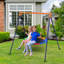 Babevy Metal Swing Set with 1 Swing(s)