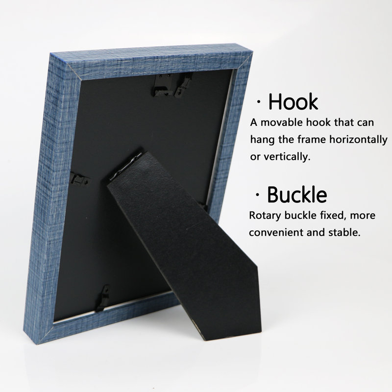 Picture Frames Navy Blue Set of 2