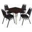Plateau de table Kee Square, 4 chaises empilables-472020735-472020729-472020678