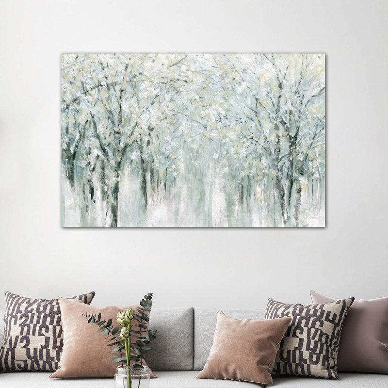 «Winter Mist» par Carol Robinson, reproduction, H 40 po x l 60 po x P 1,5 po, Toile tendue