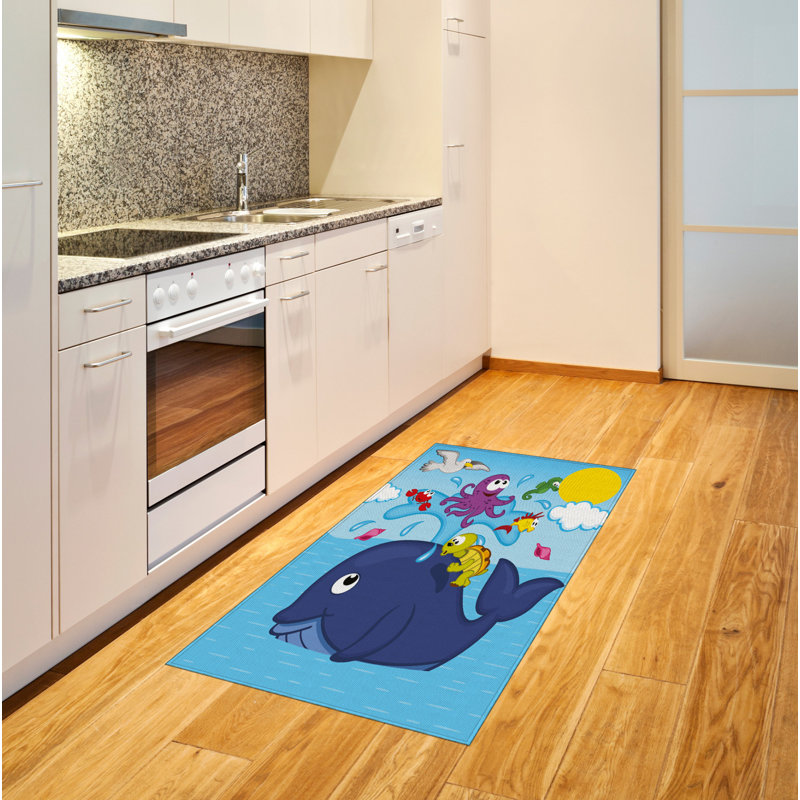 Tapis décoratif pour salle de jeux Whale, Rectangle 2 pi 7 po x 5 pi