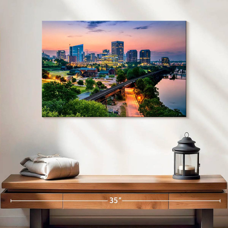 Early Morning In Richmond, 16" H x 24" W