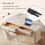 Bureau rectangulaire en granit blanc 55,12 po-130095985