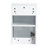 12-Inch Glossy White Bathroom Side Cabinet With Floating Design, Soft Close Hinges, And Easy Maintenance Of Close, Plywood For Storage-1948191079